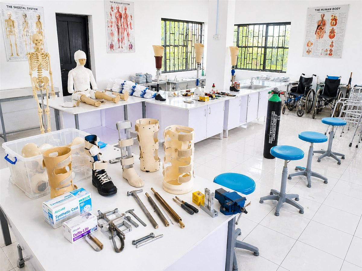Orthopaedic Cast Room braces, prosthetics and equipment